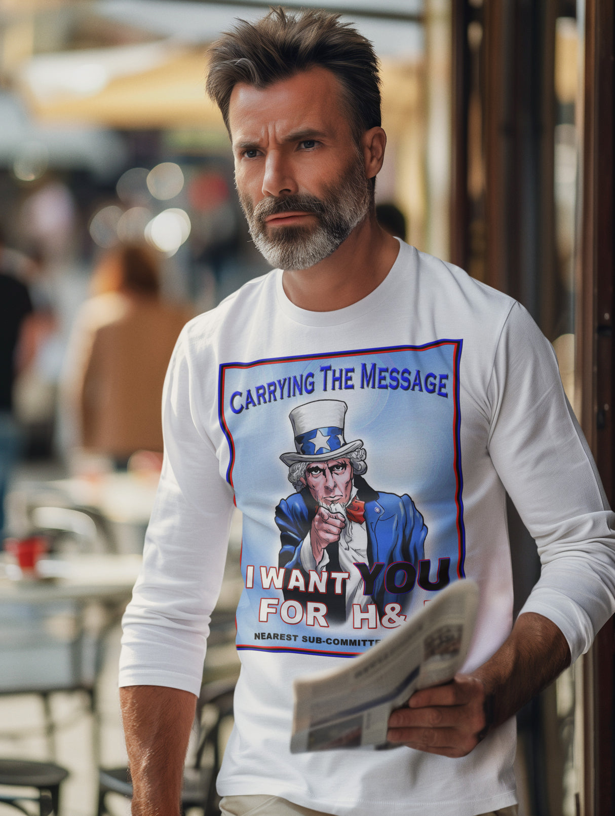 H&I I Want You Long Sleeve dtg Tee