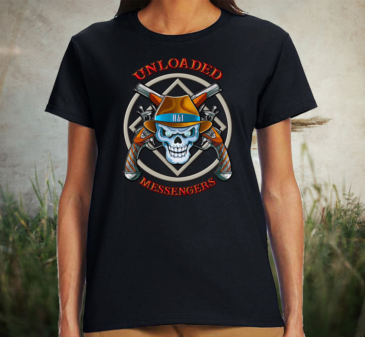 ldTs- Unloaded Messenger Women's Tee