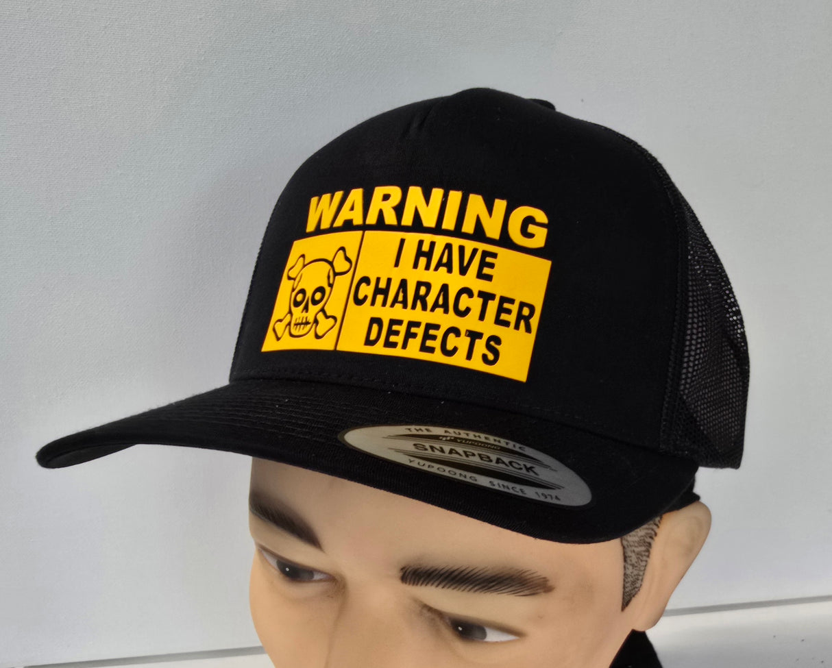 Trucker Cap - WARNING I Have Defects