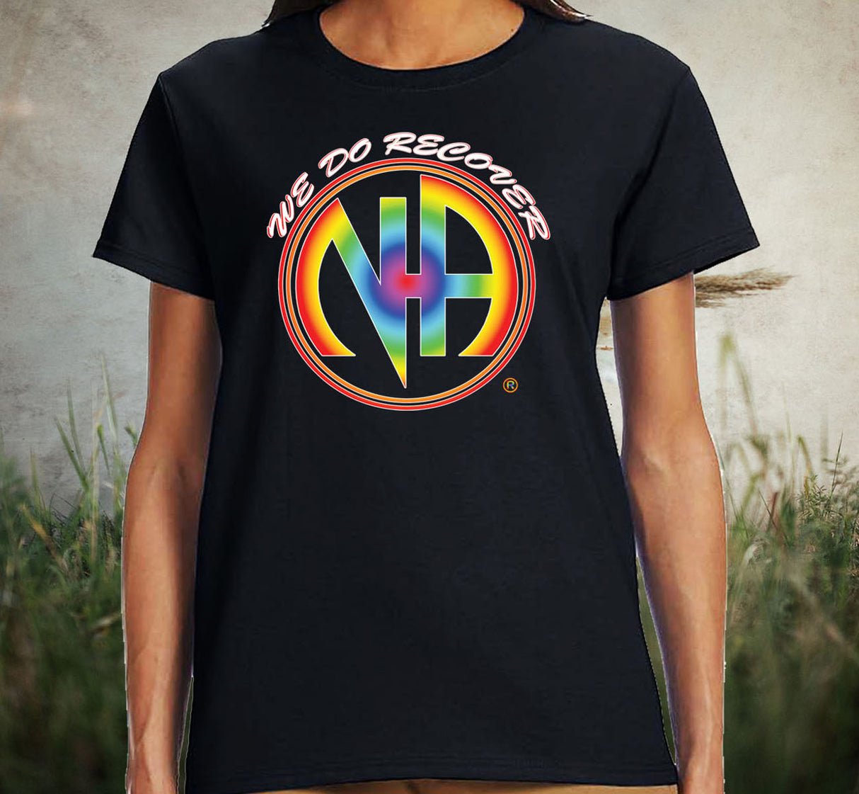 ldTs- We Do Recover Rainbow Women's Tee