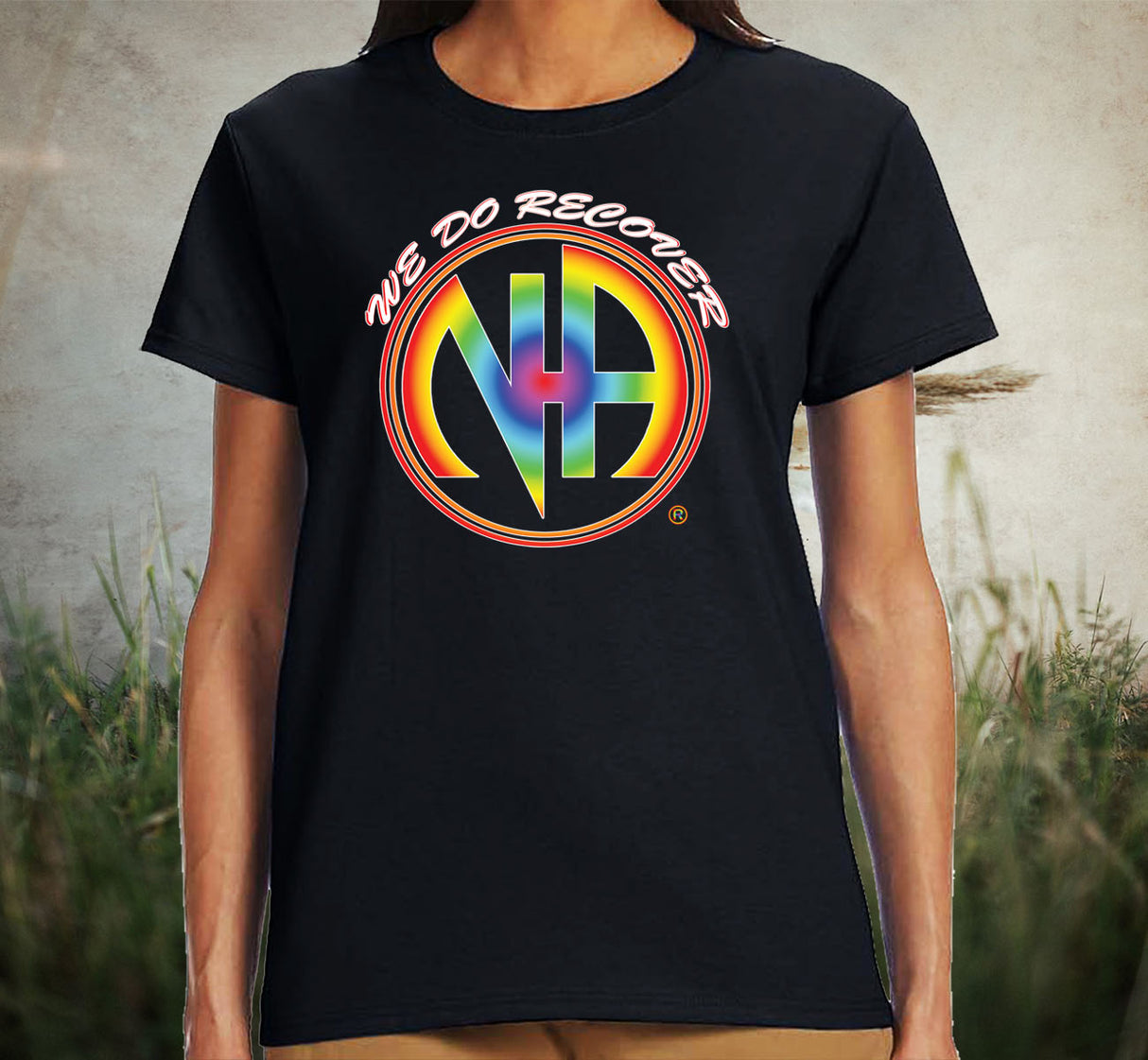 ldTs- We Do Recover Rainbow Women's Tee