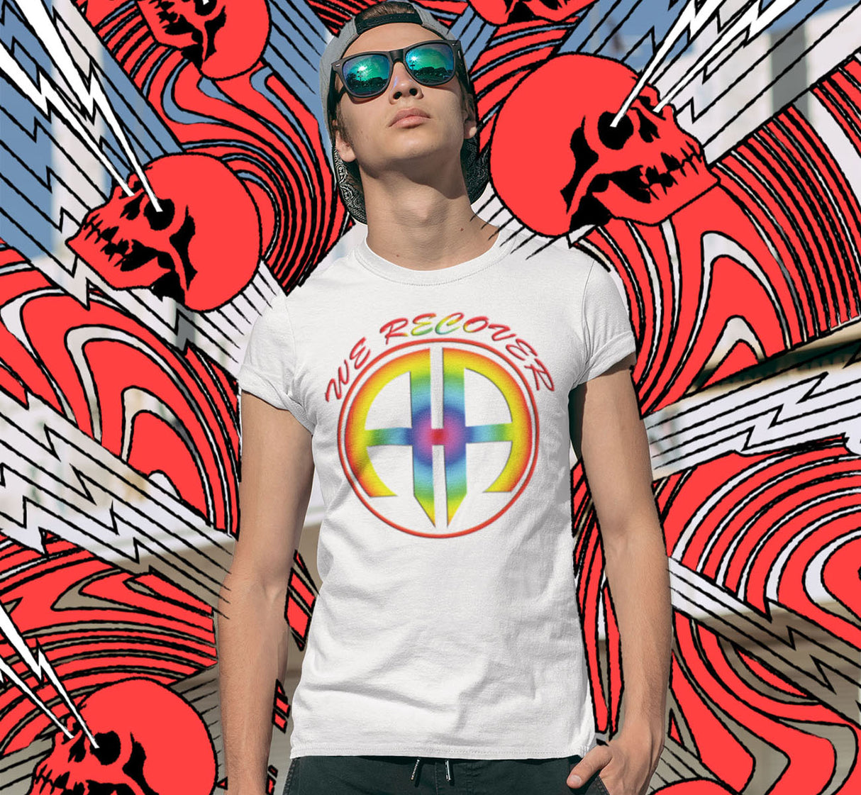 AA- We Recover Rainbow AA dtg Tee