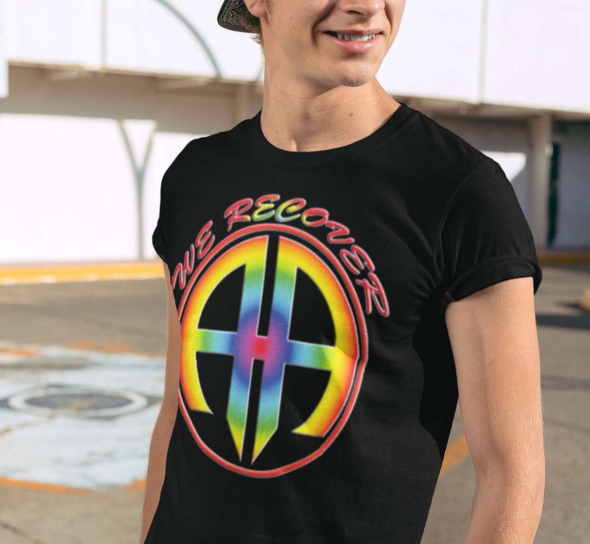 AA- We Recover Rainbow AA dtg Tee
