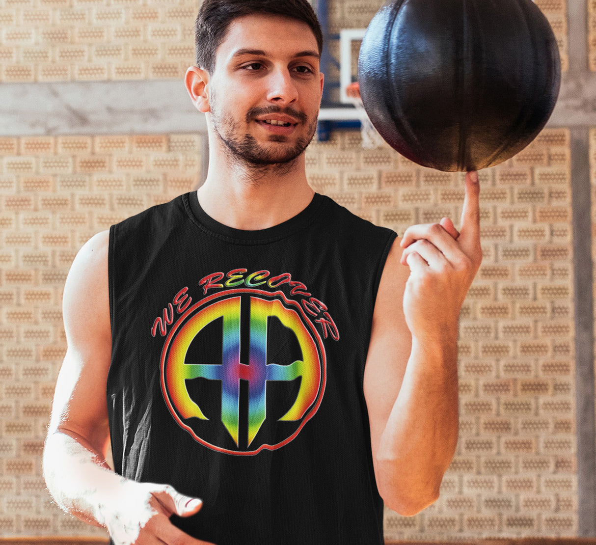 AA We Recover Rainbow dtg Tank Top