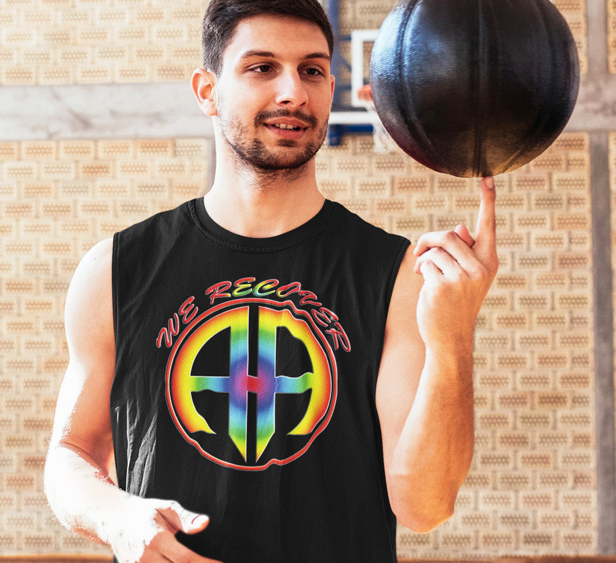 AA We Recover Rainbow dtg Tank Top