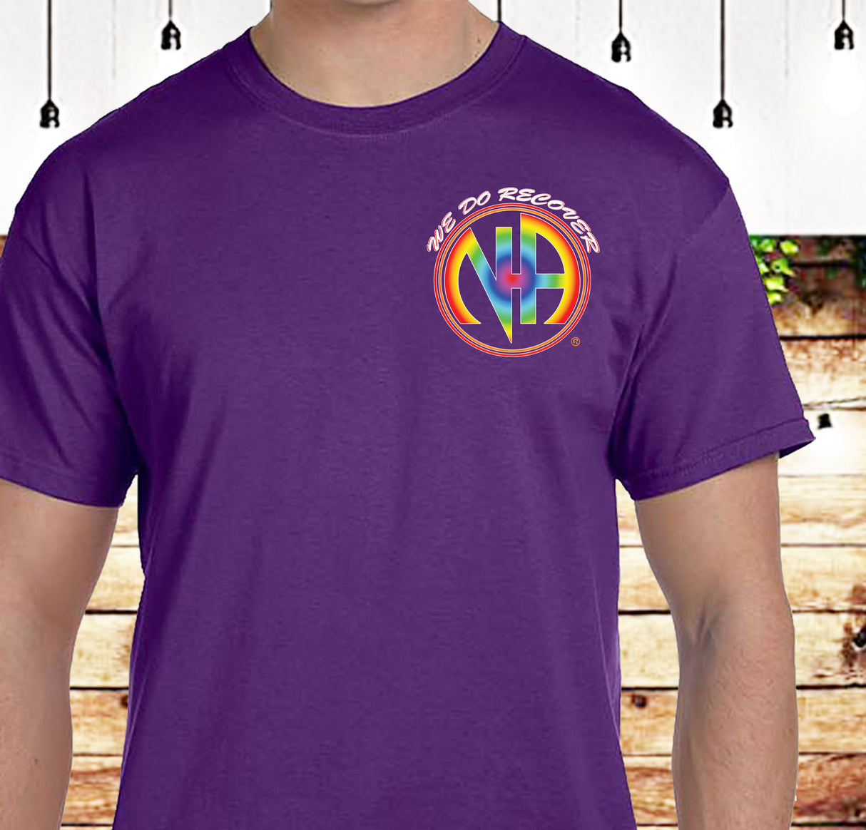 3" NA We Recover Rainbow Tee