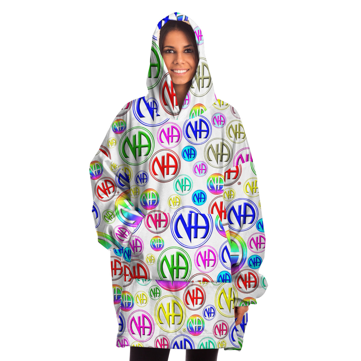 Symbol Burst Snug Hoodie - AOP