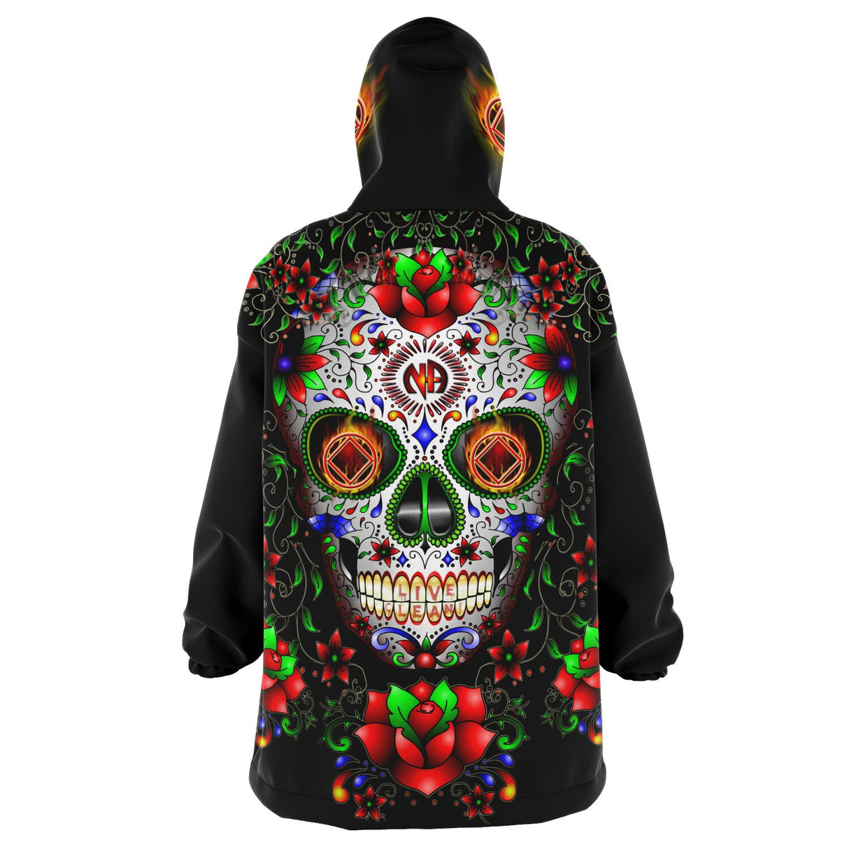 Sugar Skull Snug Hoodie - AOP