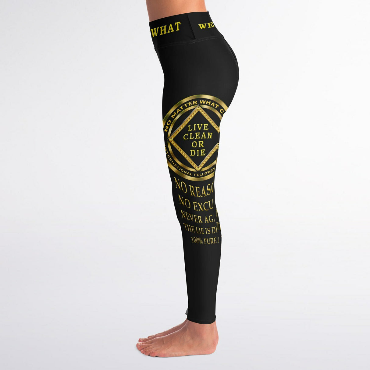 No Matter What Yoga Leggings - AOP