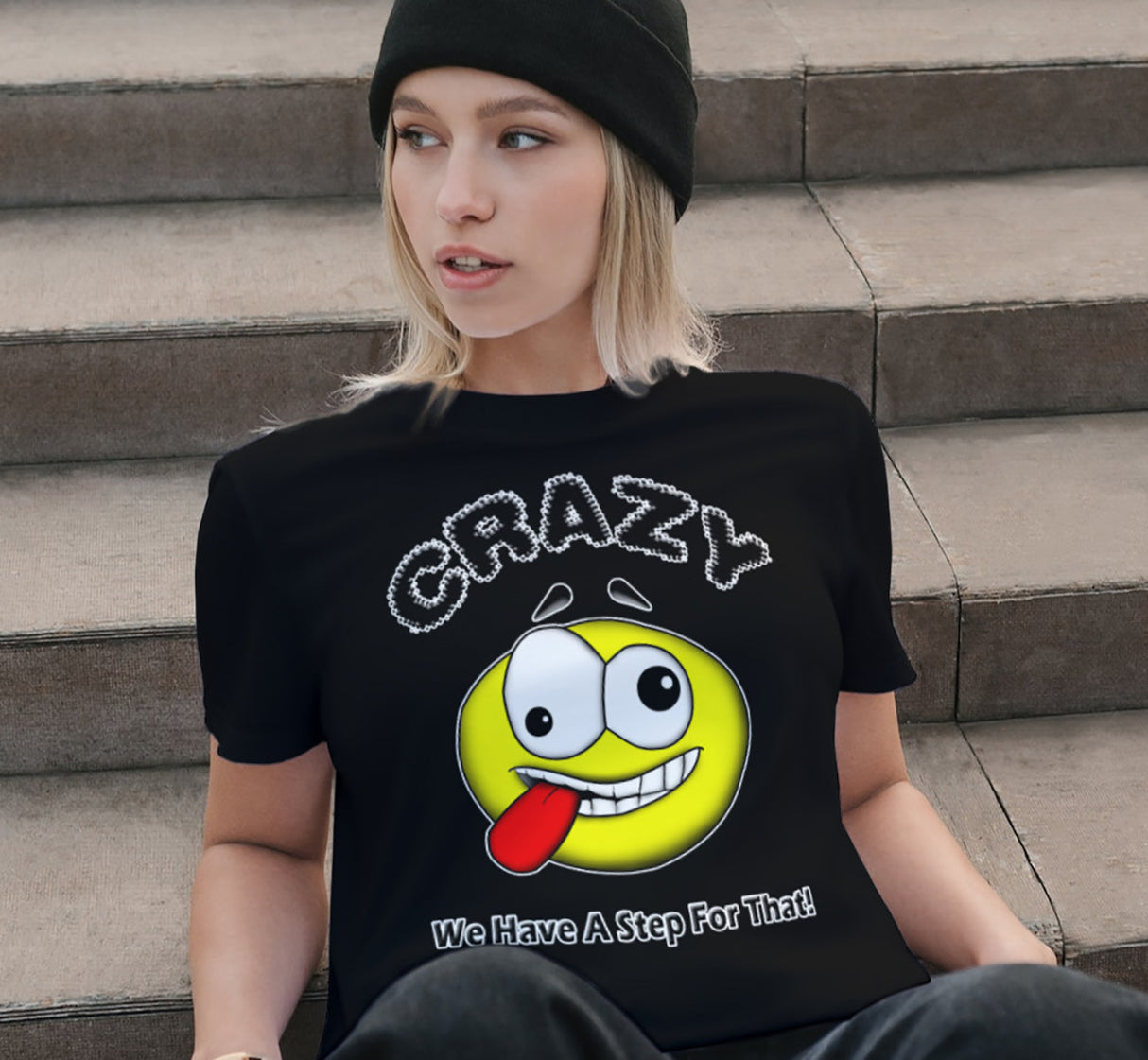 ldTs- Crazy Emoji Women's Tee