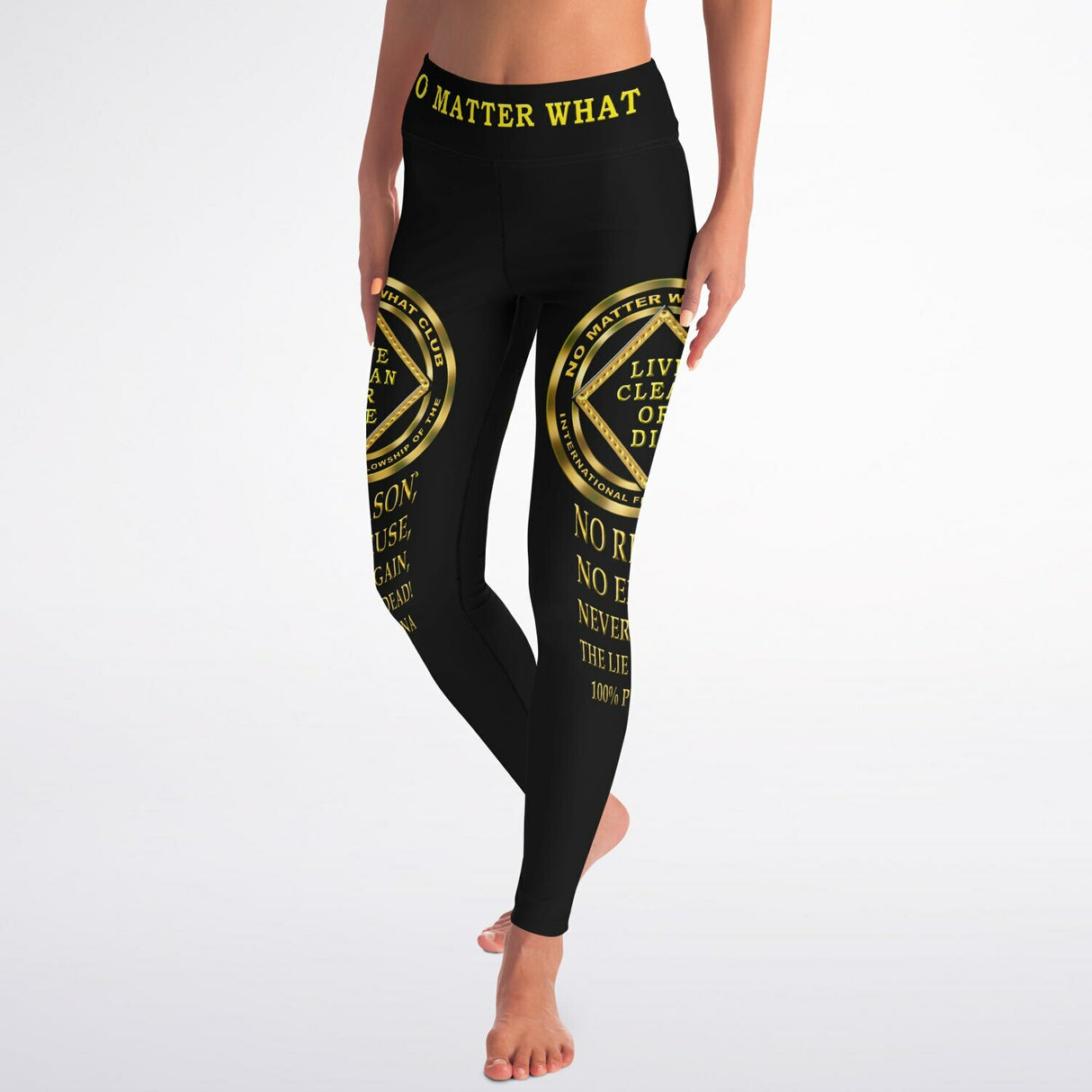 No Matter What Yoga Leggings - AOP