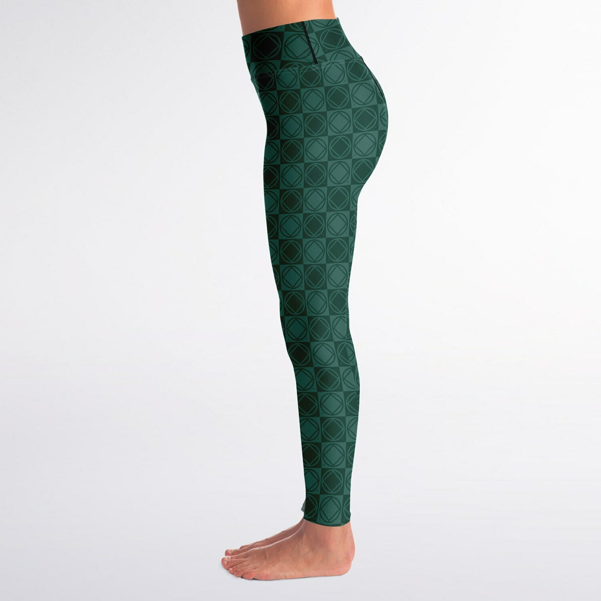 Gray Pandemonium Yoga Leggings - AOP