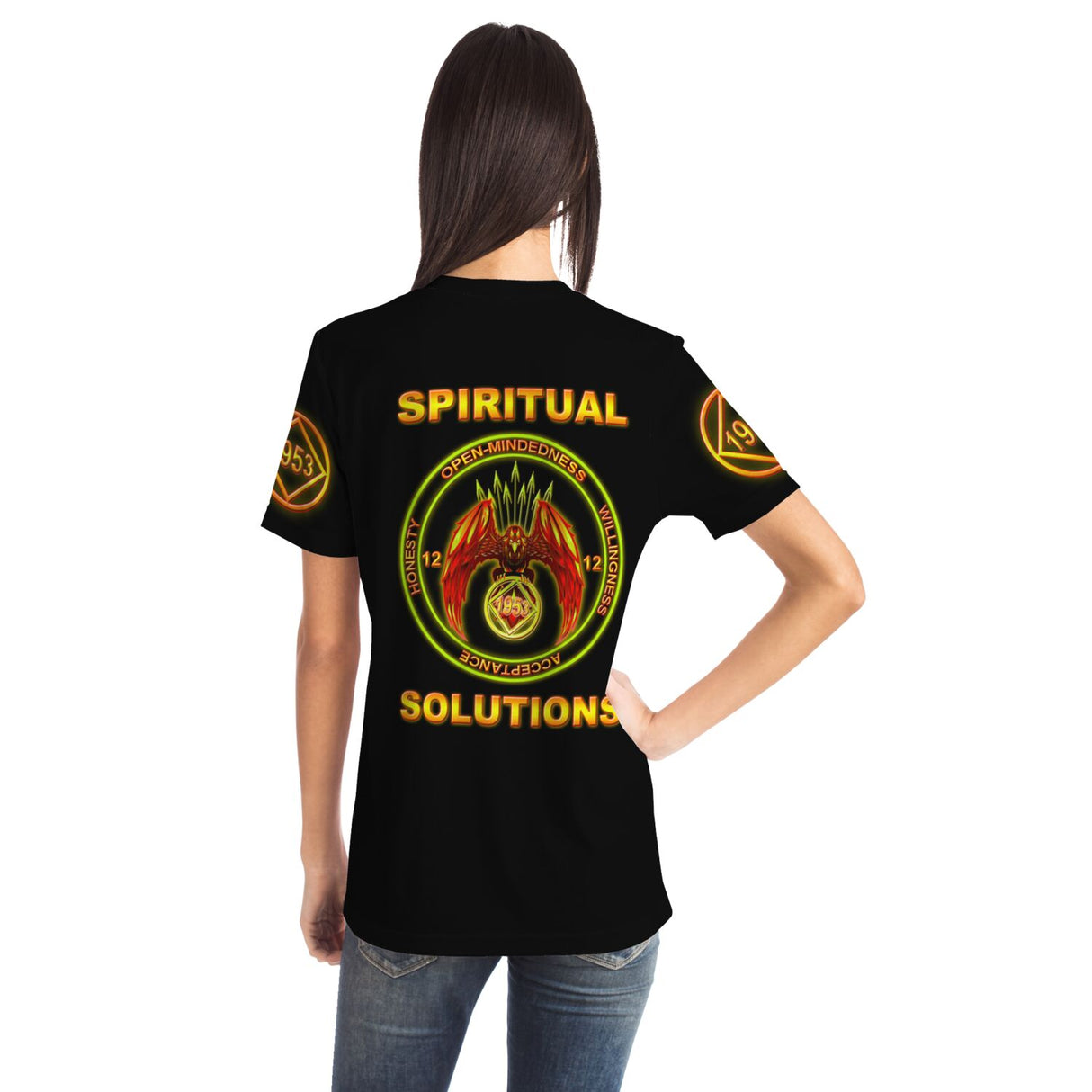 Spiritual Solutions AOP T-shirts