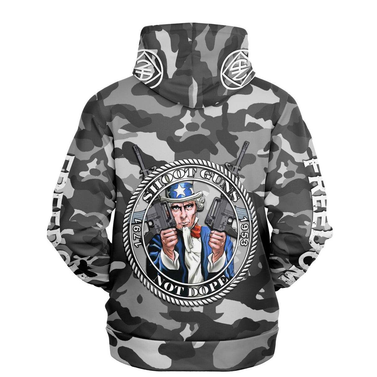 Shoot Guns Not Dope AOP Hoodie