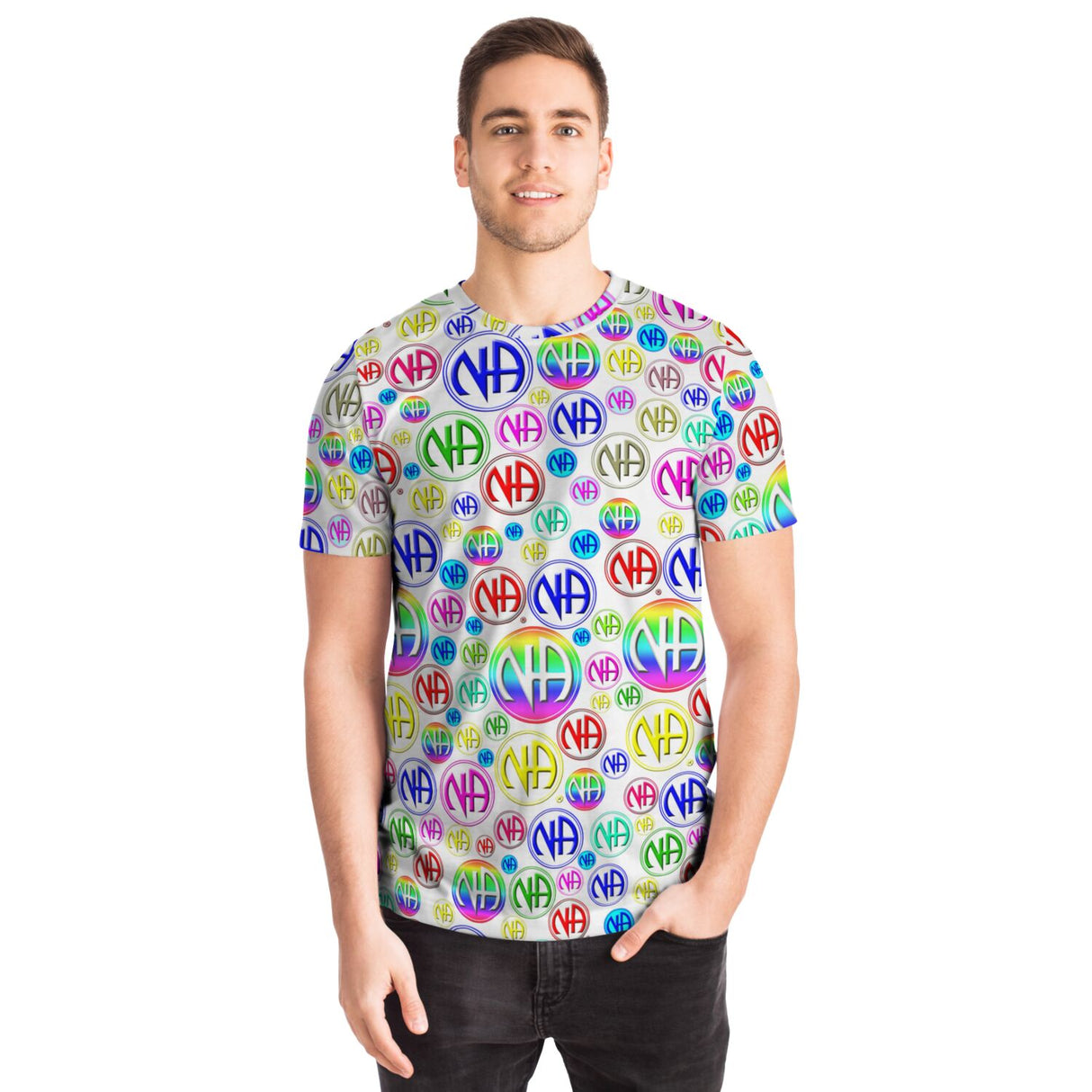 Bubbly NA Symbols AOP T-shirts