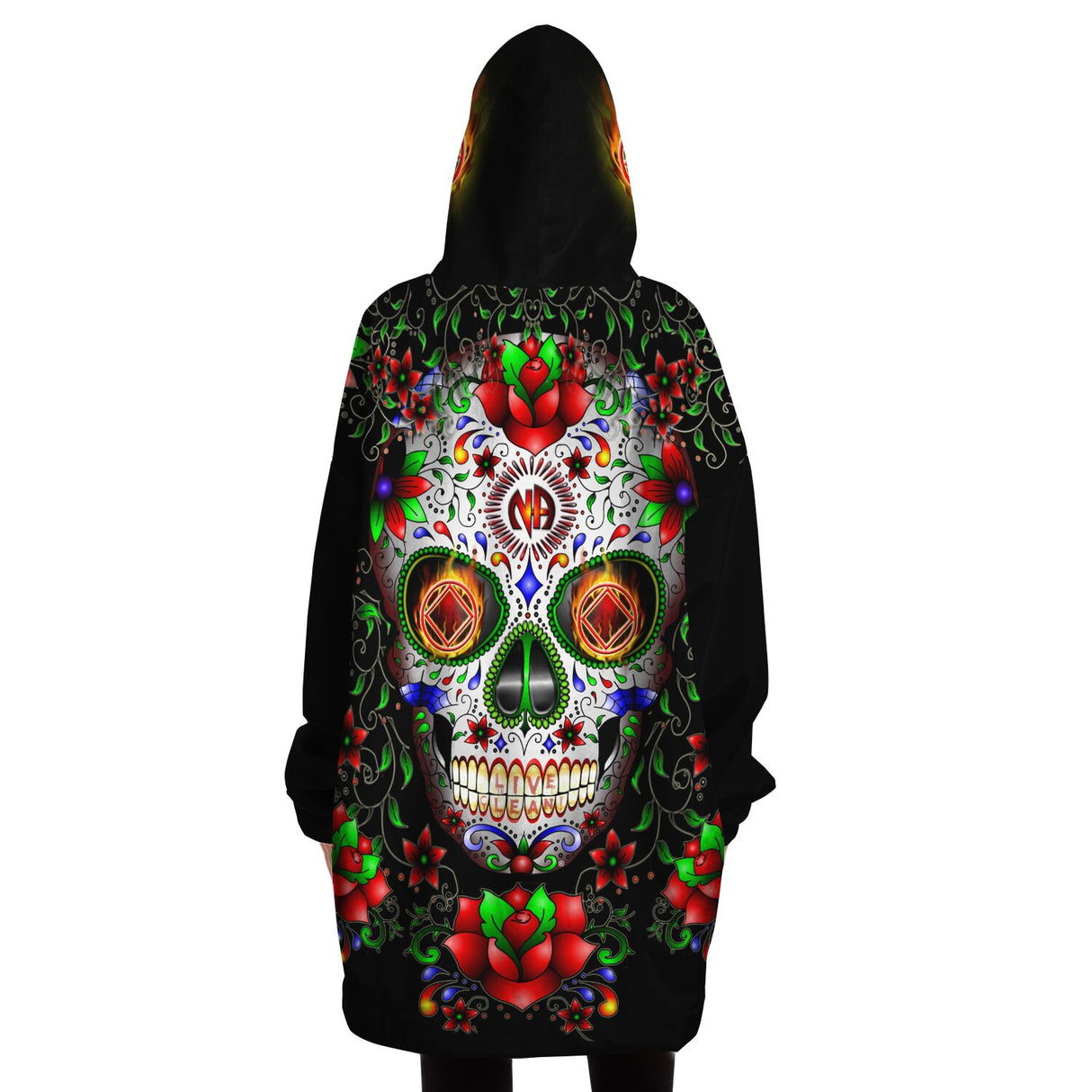 Sugar Skull Snug Hoodie - AOP