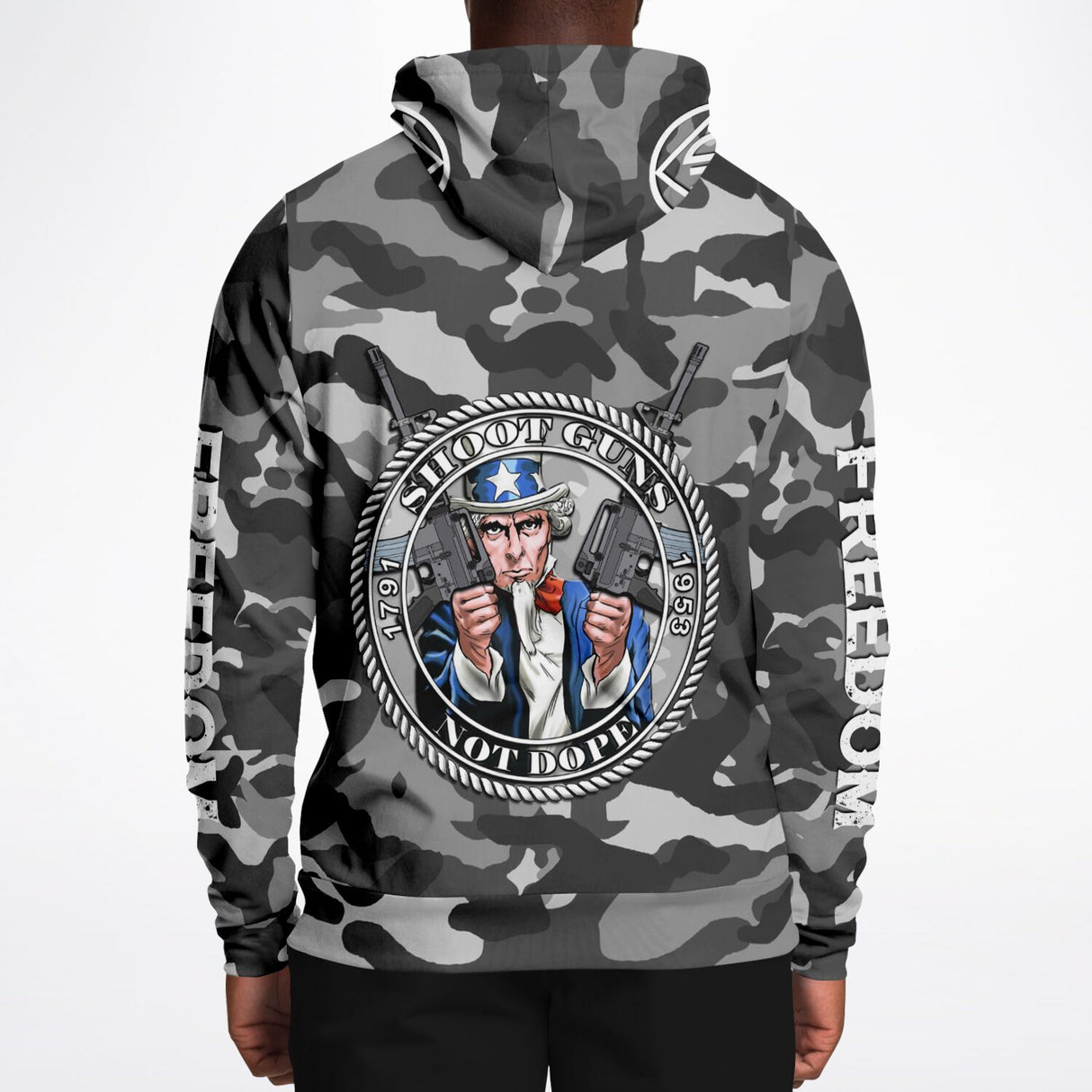 Shoot Guns Not Dope AOP Hoodie