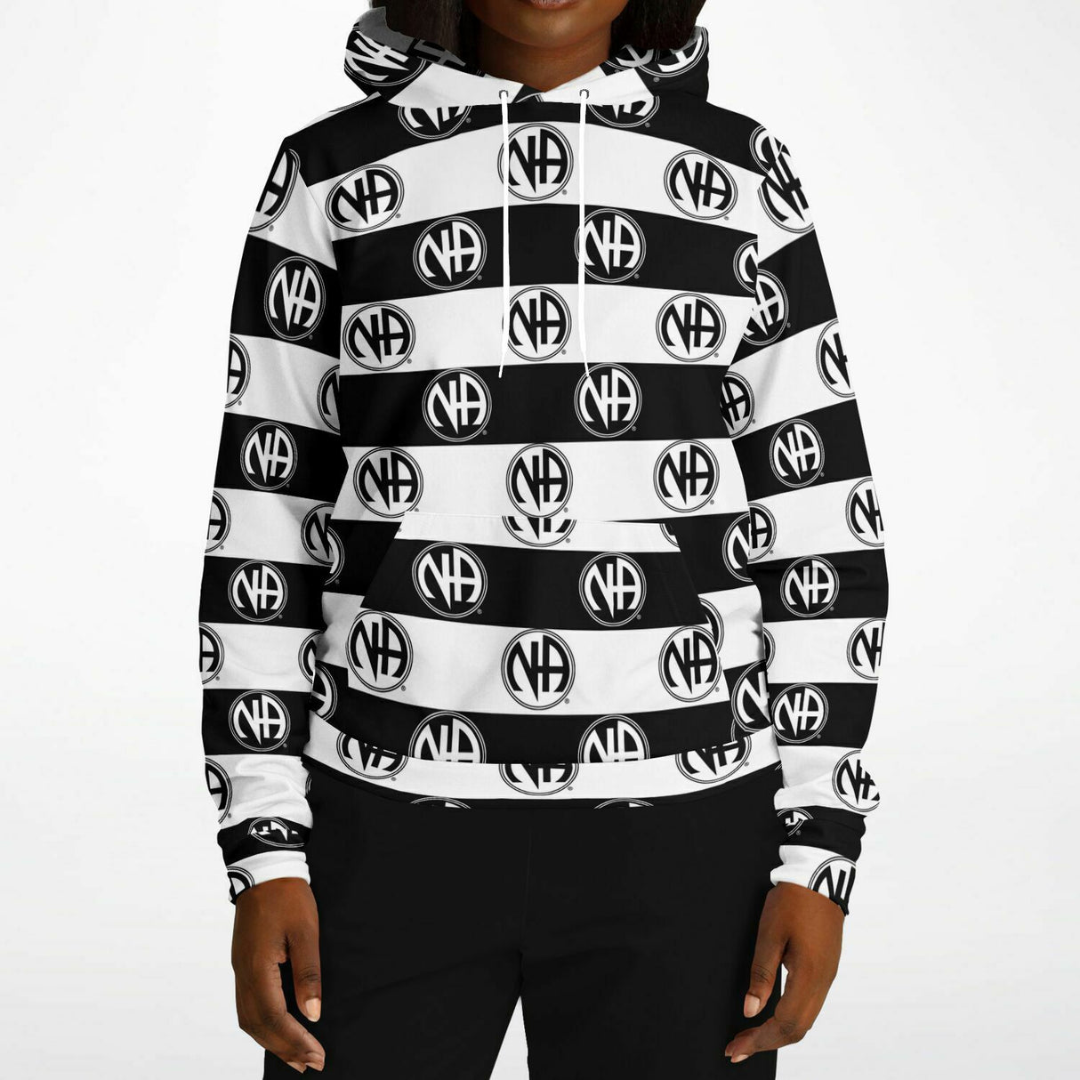 Striped NA Symbol V.1 AOP Hoodie