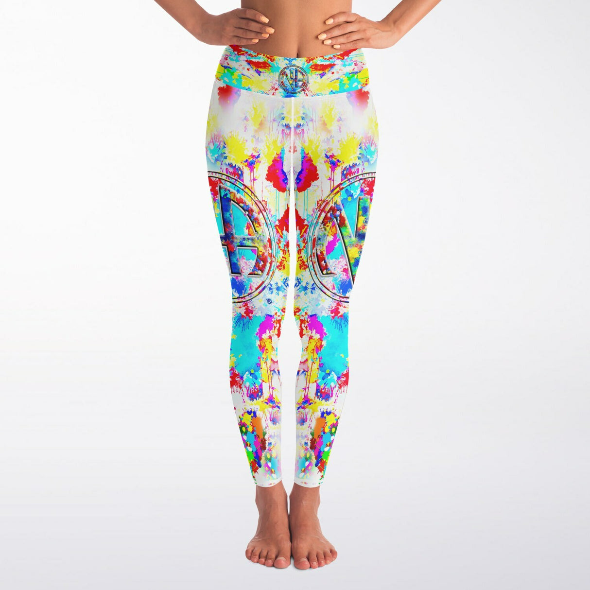 Splattered Yoga Leggings - AOP