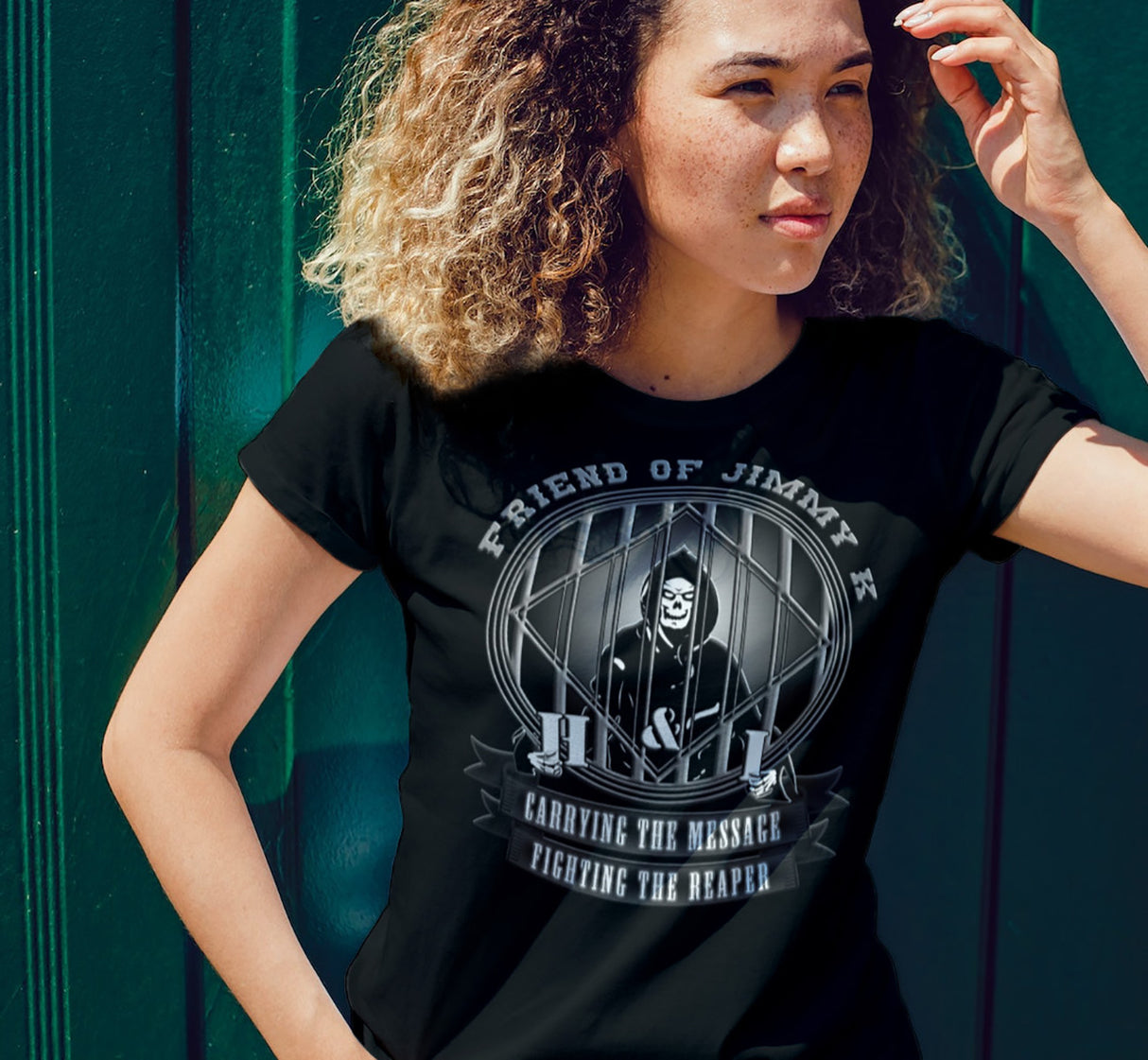 ldTs- Fighting The Reaper V.2 Women's Tee