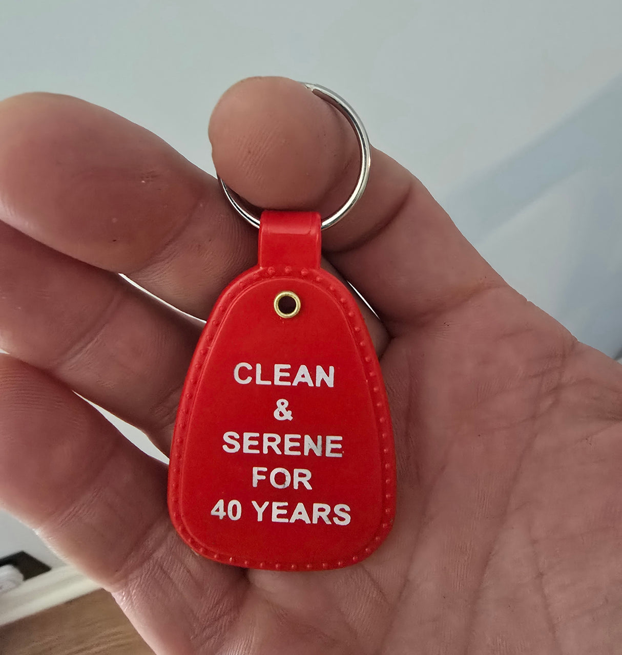 PKT- 40 YEARS - RED Key Tag