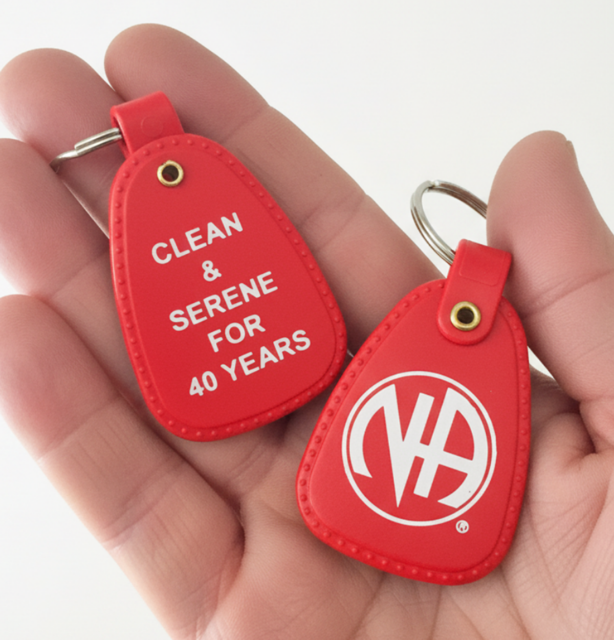 PKT- 40 YEARS - RED Key Tag