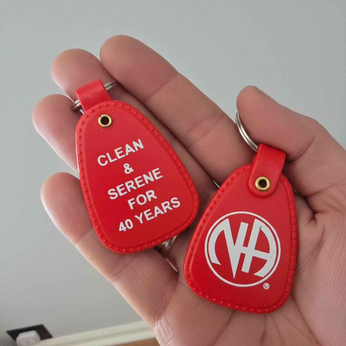 PKT- 40 YEARS - RED Key Tag