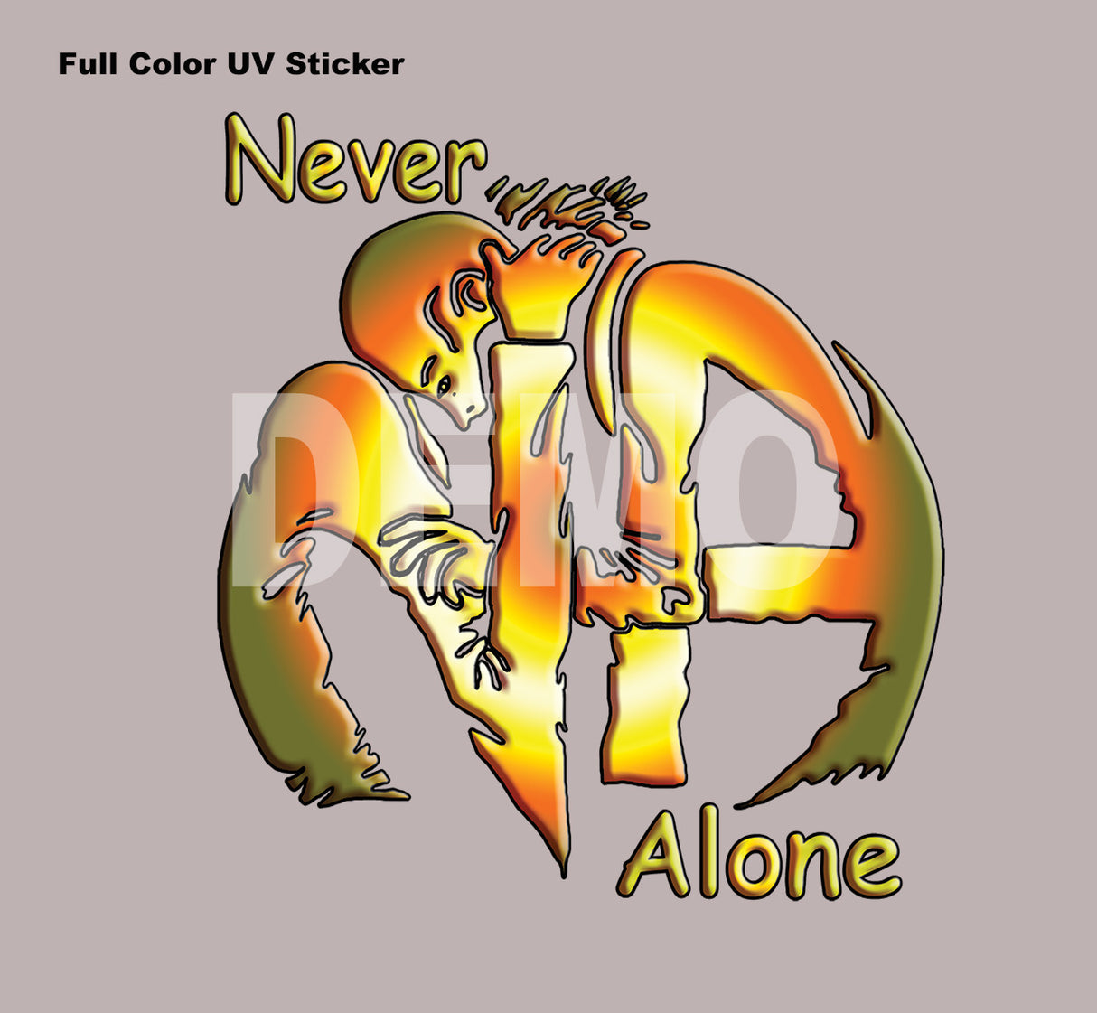 Hugs Never Alone - UV-Sticker