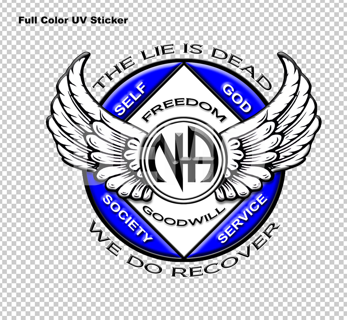 Winged NA Symbol - UV-Sticker