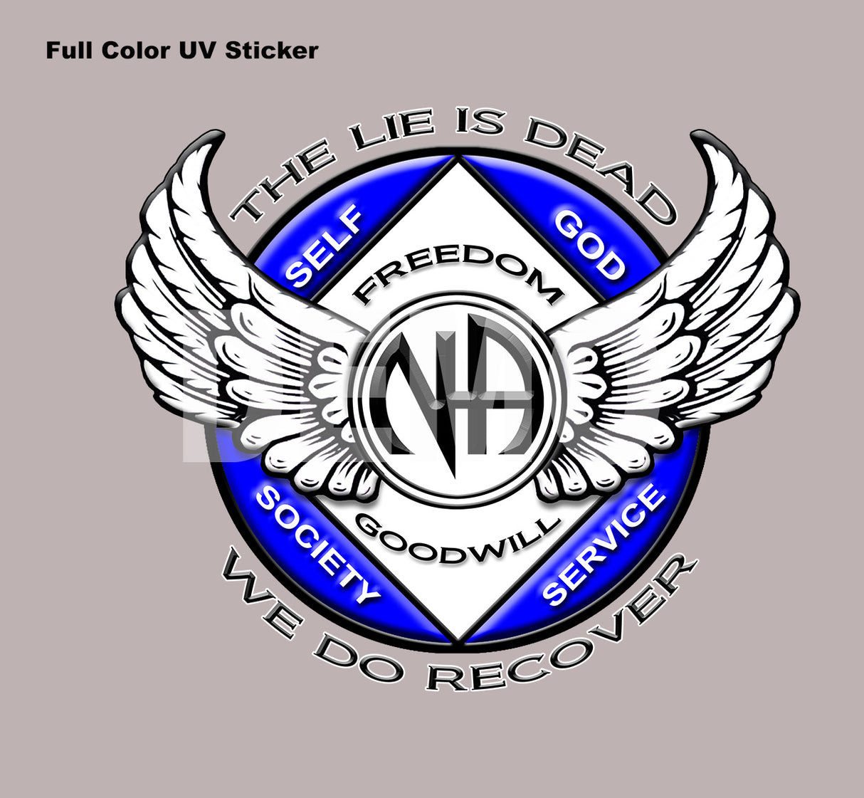 Winged NA Symbol - UV-Sticker