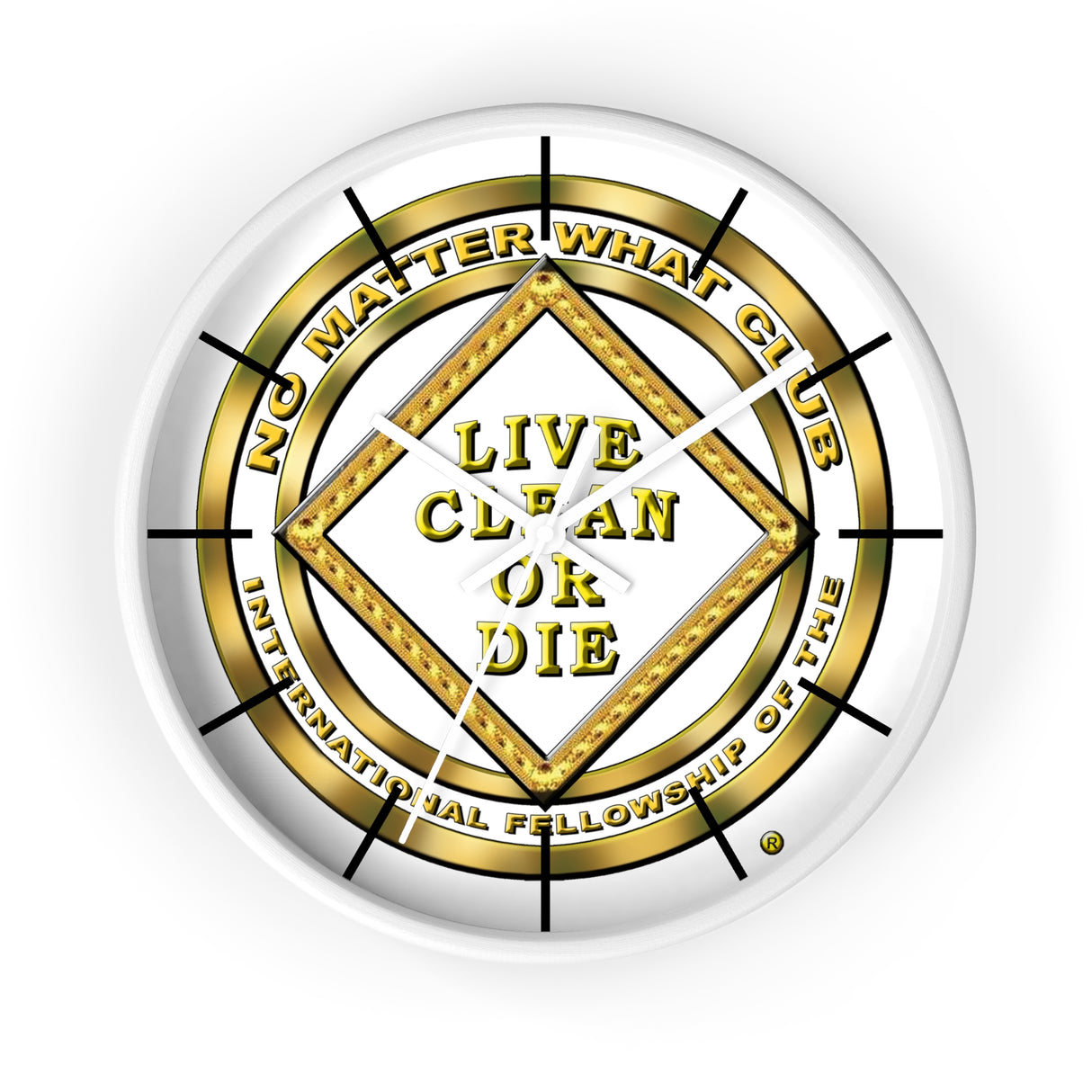 No Matter What Gold Wall clock