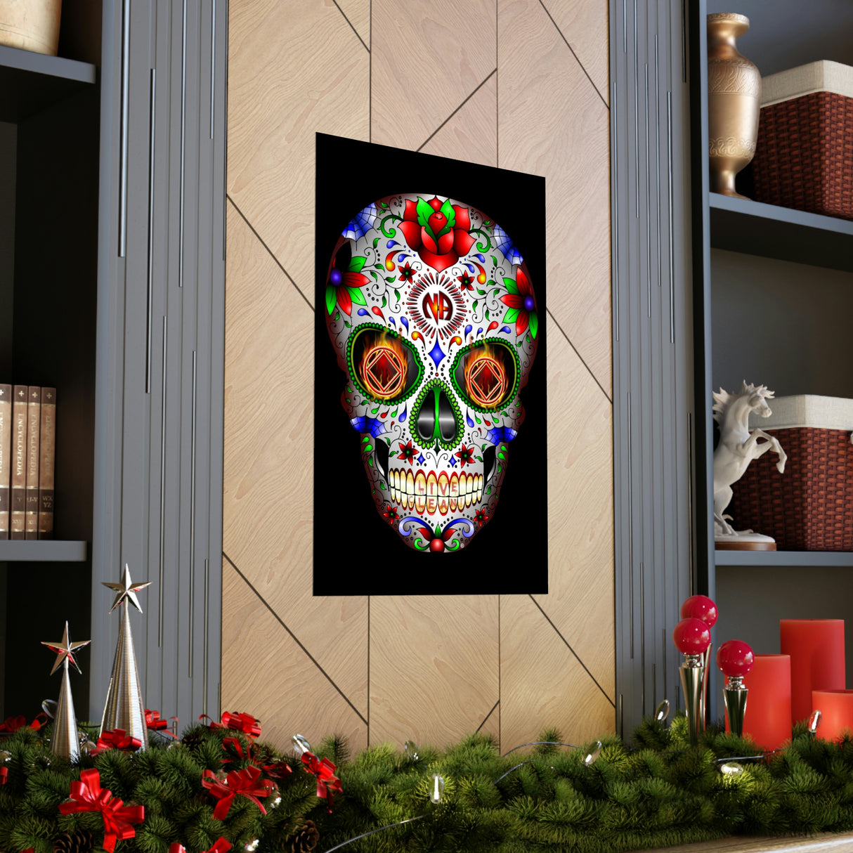 NA Sugar Skull Vertical Posters