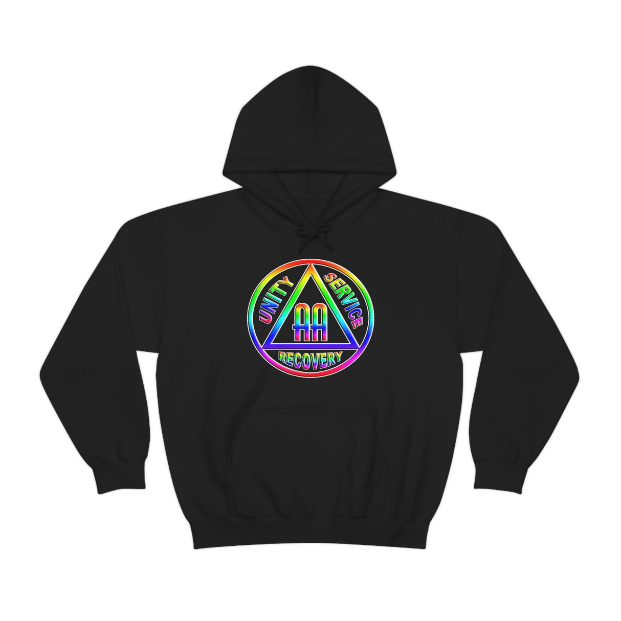 AA Rainbow Symbol dtg Hoodie