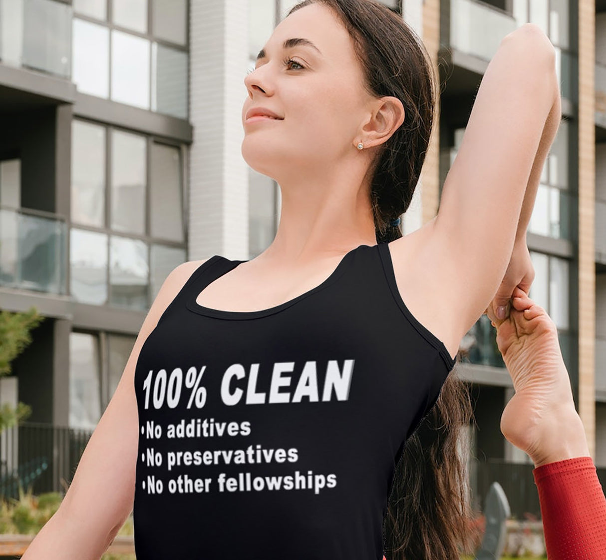 ltt- 100 percent Clean Ladies Tank Tops