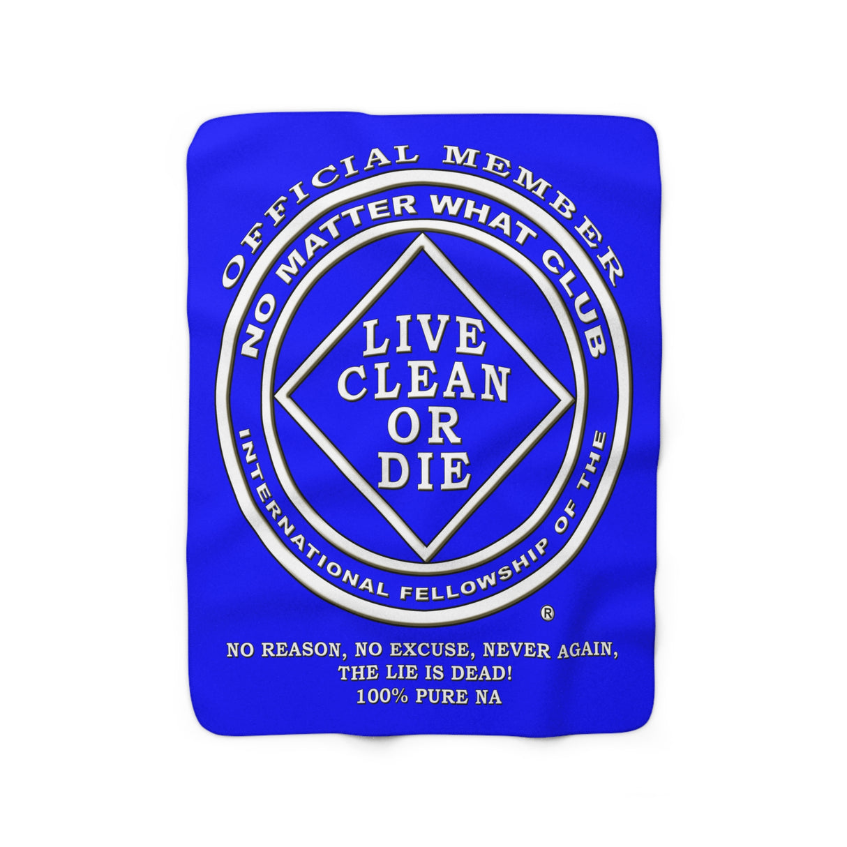 No Matter What Blue Fleece Blanket