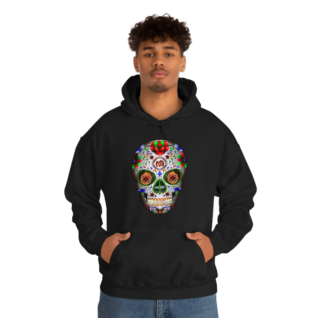 NA Sugar Skull dtg Hoodie