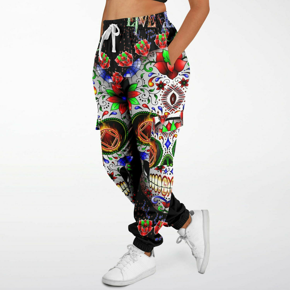NA Sugar Skull AOP Sweat Pants