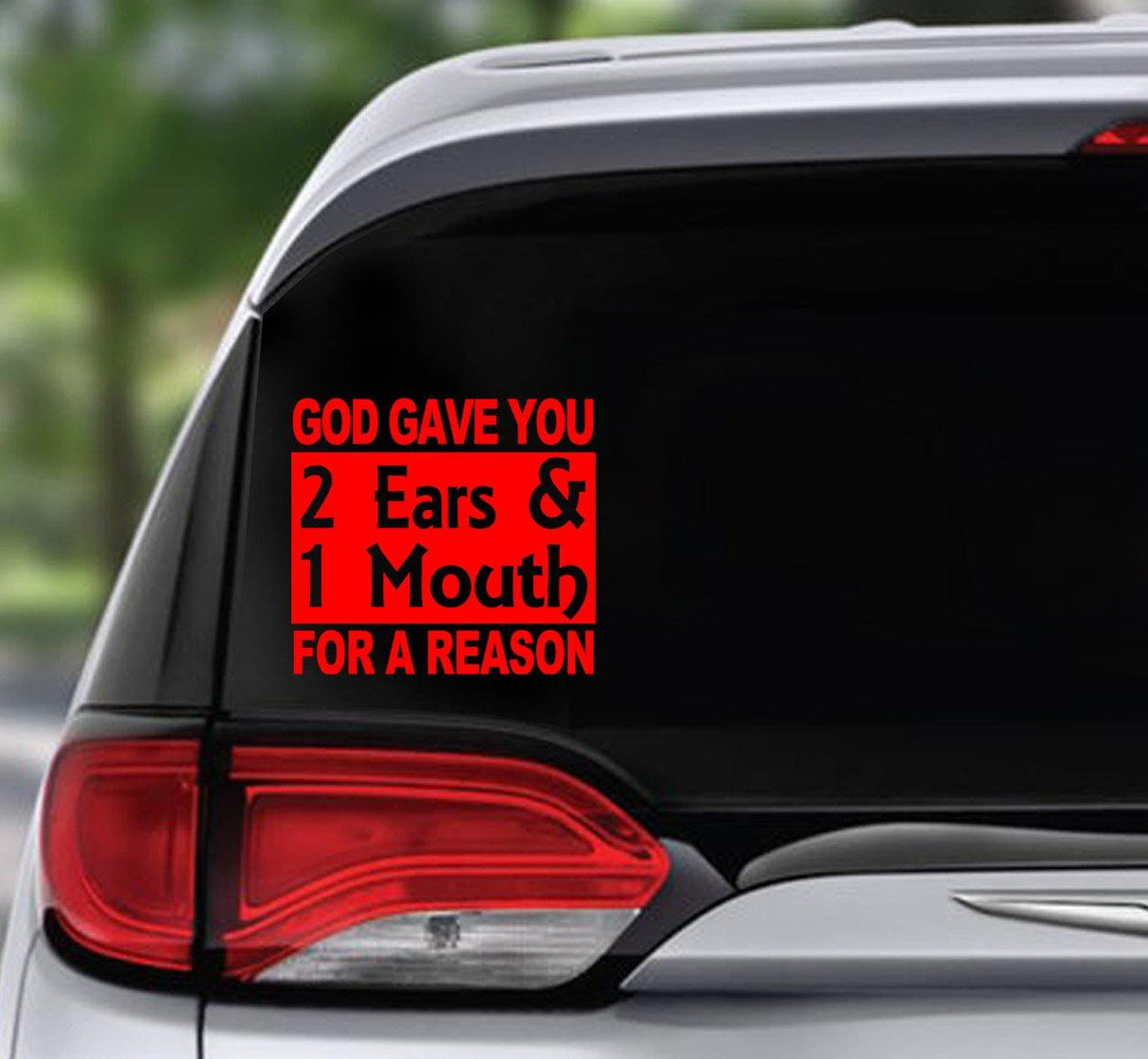 Win Decal - 2 Ears 1 Mouth - nawears