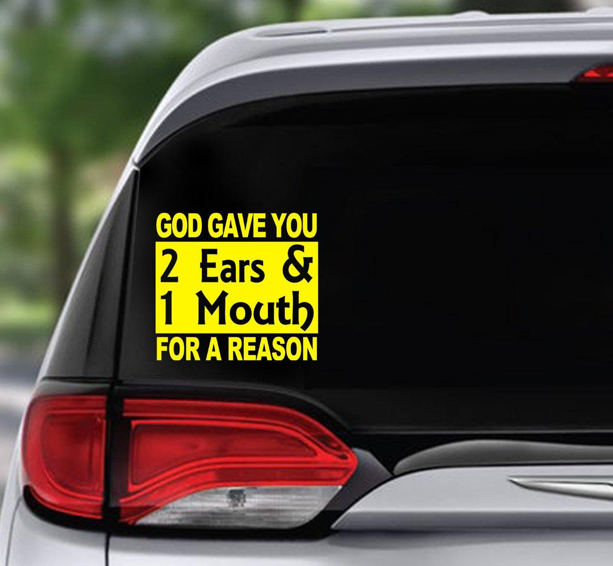 Win Decal - 2 Ears 1 Mouth - nawears