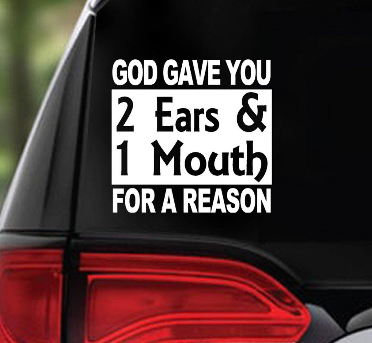 Win Decal - 2 Ears 1 Mouth - nawears