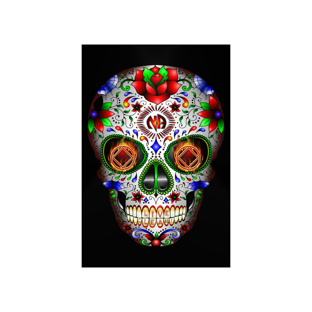 NA SUGAR SKULL Vertical Posters