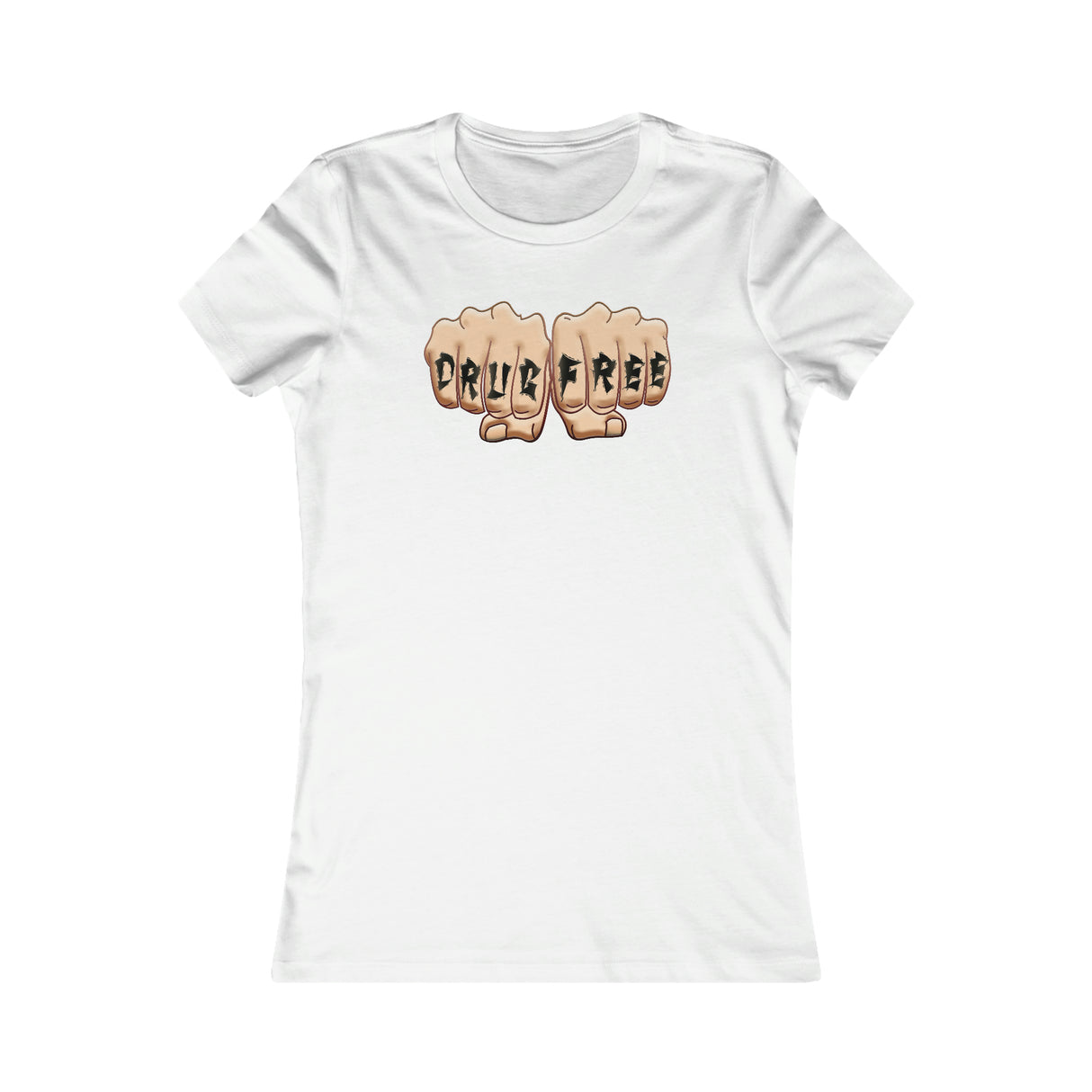 Drug Free Fist Women's DTG Tee