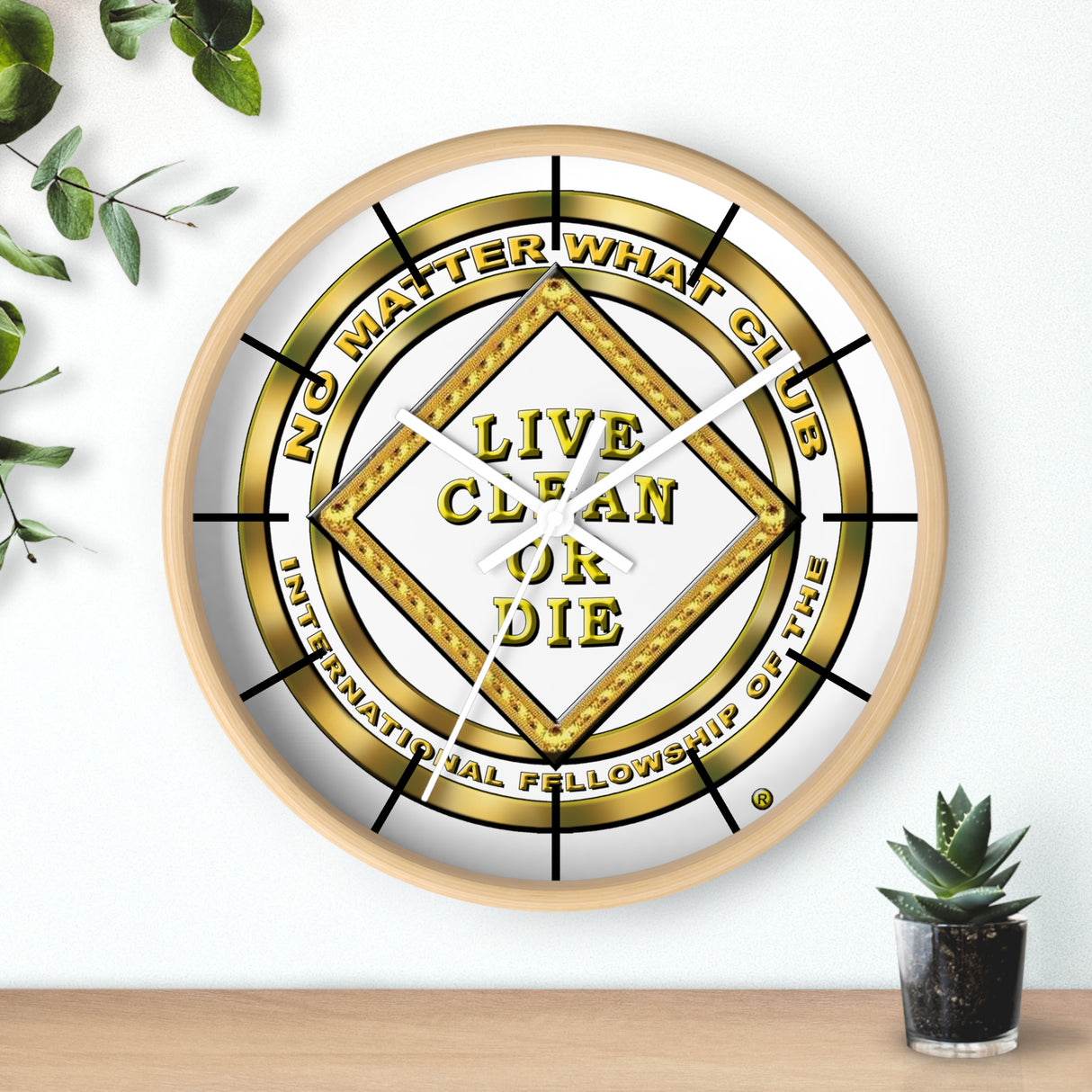 No Matter What Gold Wall clock
