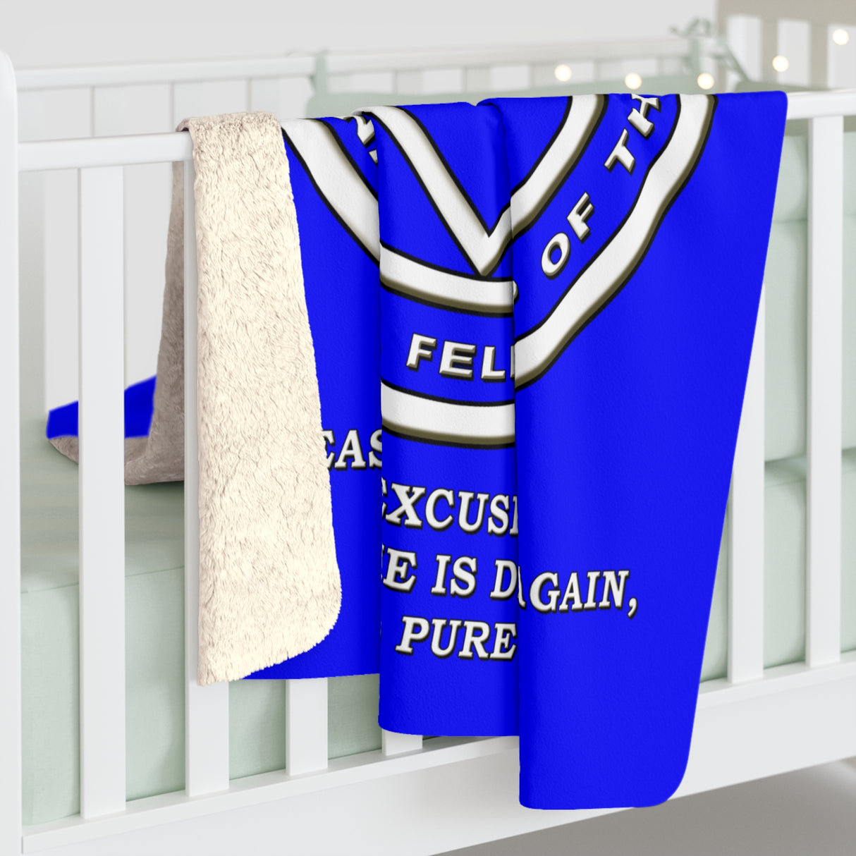 No Matter What Blue Fleece Blanket