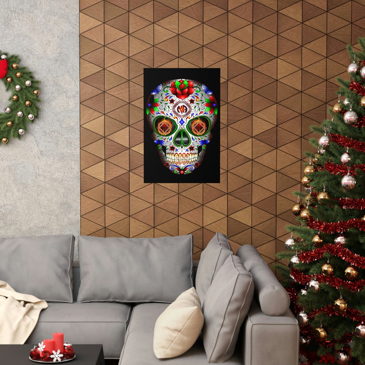 NA Sugar Skull Vertical Posters