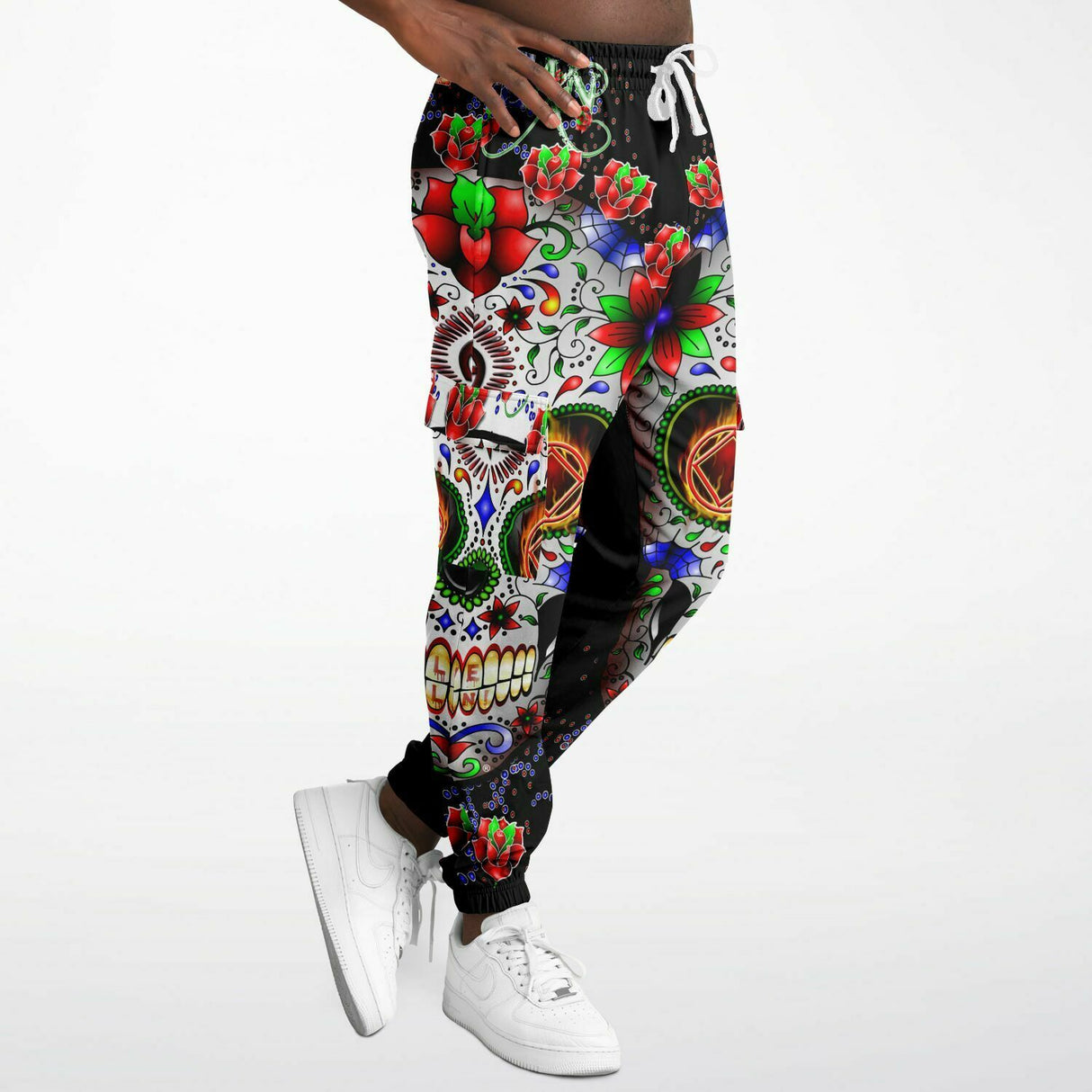 NA Sugar Skull AOP Sweat Pants