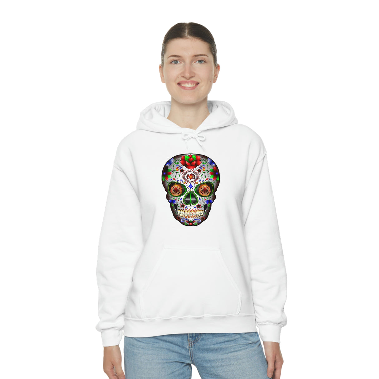 NA Sugar Skull dtg Hoodie