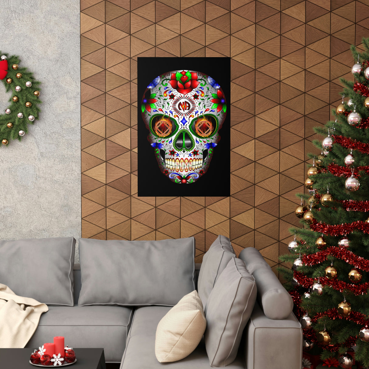 NA Sugar Skull Vertical Posters