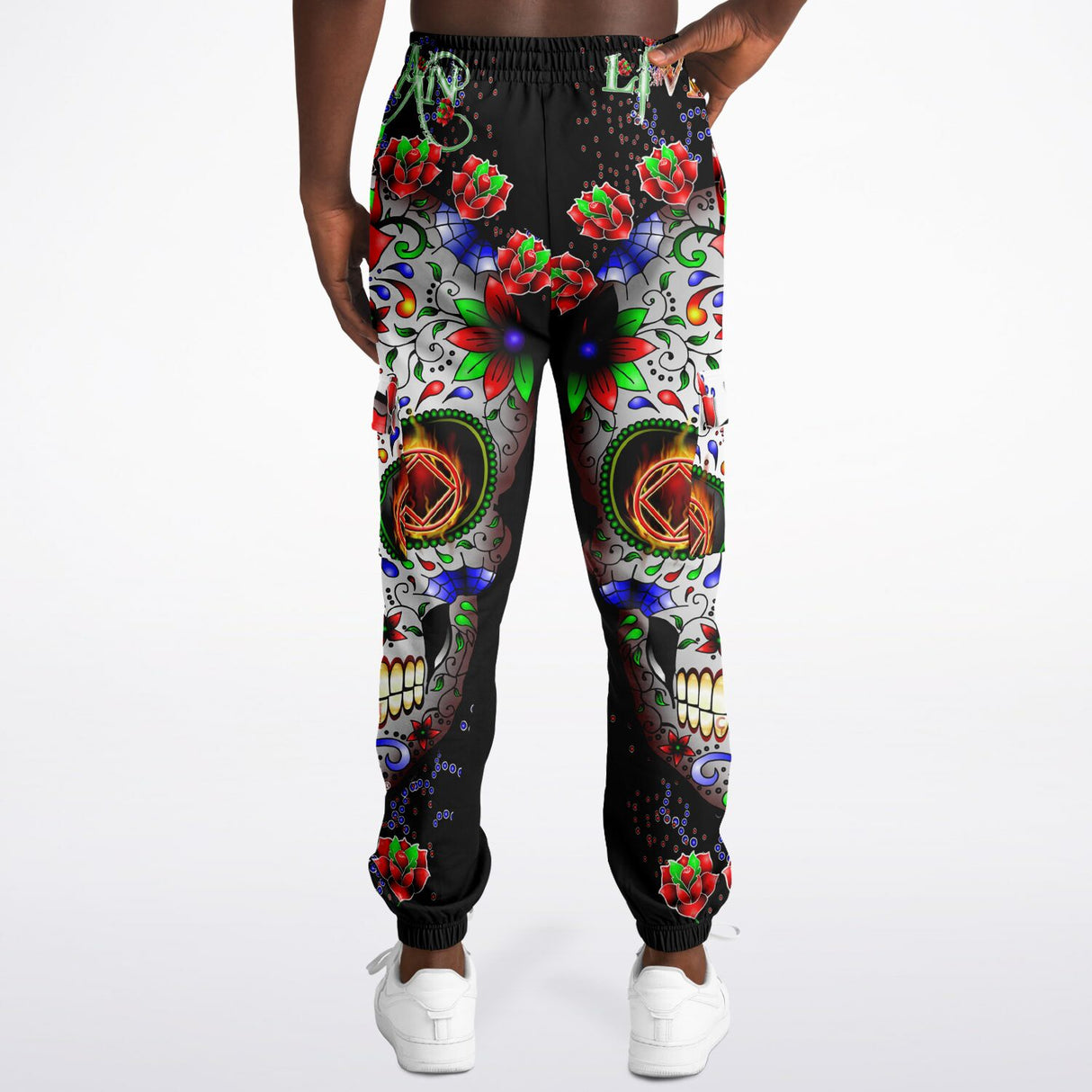 NA Sugar Skull AOP Sweat Pants