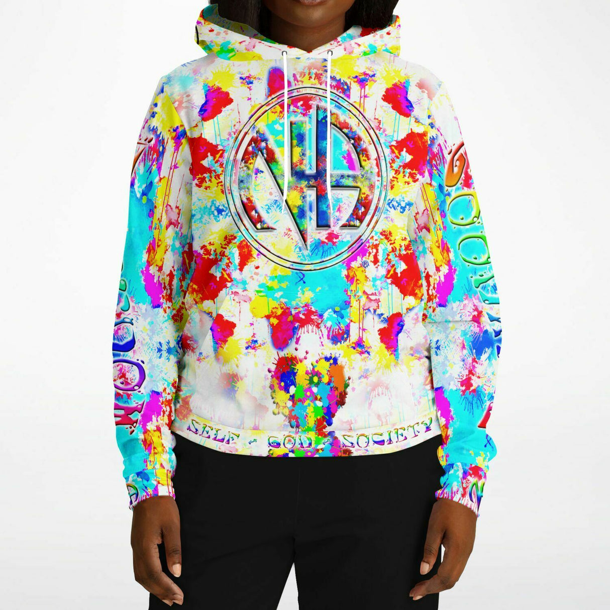 Splattered Symbol AOP Hoodie